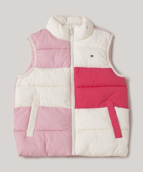   トミーキッズ　ダウンベスト TOMMY HILFIGER ダウンベスト アウター BOYS カラーブロック