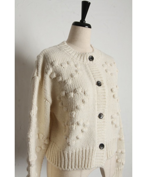 &. NOSTALGIA（ノスタルジア） カーディガン 「ZOZO限定」ハート型