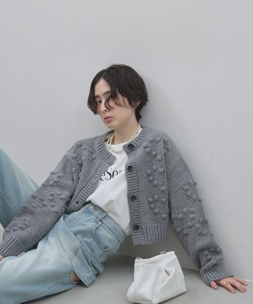 &. NOSTALGIA（ノスタルジア） カーディガン 「ZOZO限定」ハート型