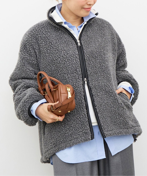 CALUX ブルゾン アウター BOA ZIP ジャケット レディース