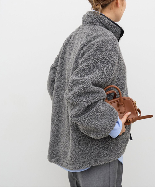 CALUX ブルゾン アウター BOA ZIP ジャケット レディース