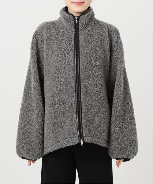CALUX ブルゾン アウター BOA ZIP ジャケット レディース