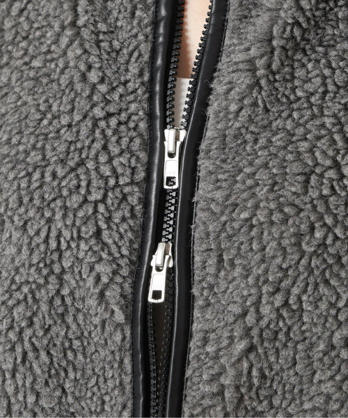 CALUX ブルゾン アウター BOA ZIP ジャケット レディース