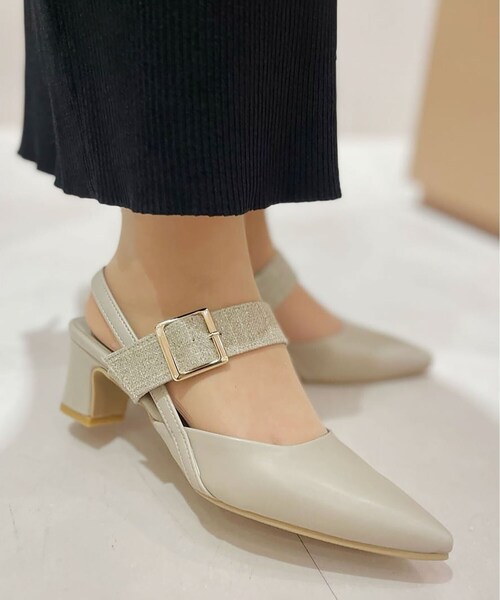 ESPERANZA（エスペランサ） パンプス スリングバックミュールパンプス