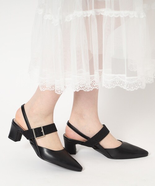 ESPERANZA（エスペランサ） パンプス スリングバックミュールパンプス