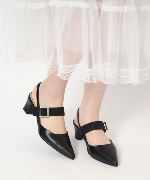 ESPERANZA（エスペランサ） パンプス スリングバックミュールパンプス