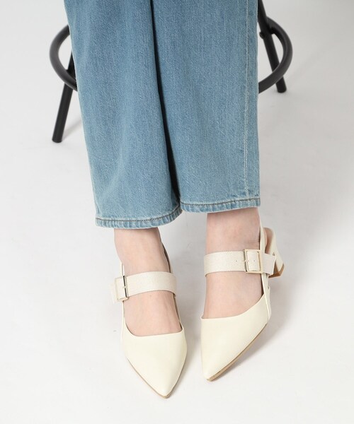 ESPERANZA パンプス スリングバックミュールパンプス : ZOZOTOWN