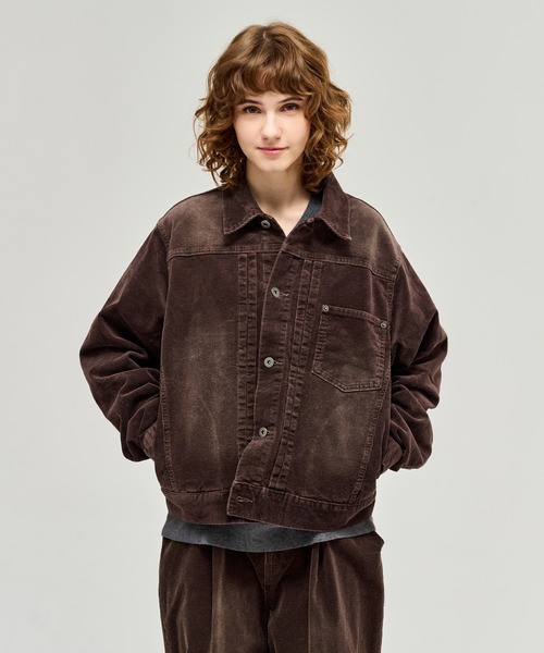 WETTEMPT ブルゾン アウター BLEACHED CORDUROY JACKET / ブリーチ