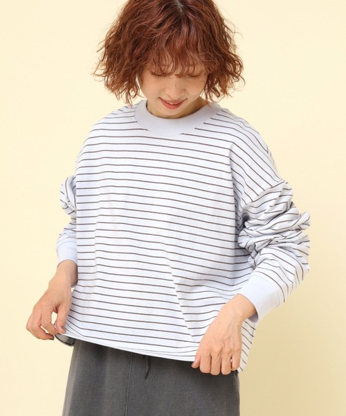 RNA-N（アールエヌエーエヌ） tシャツ M2379 ボーダーBIGロンT