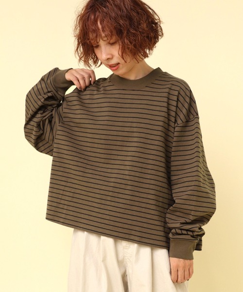RNA-N（アールエヌエーエヌ） tシャツ M2379 ボーダーBIGロンT
