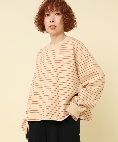 RNA-N（アールエヌエーエヌ） tシャツ M2379 ボーダーBIGロンT