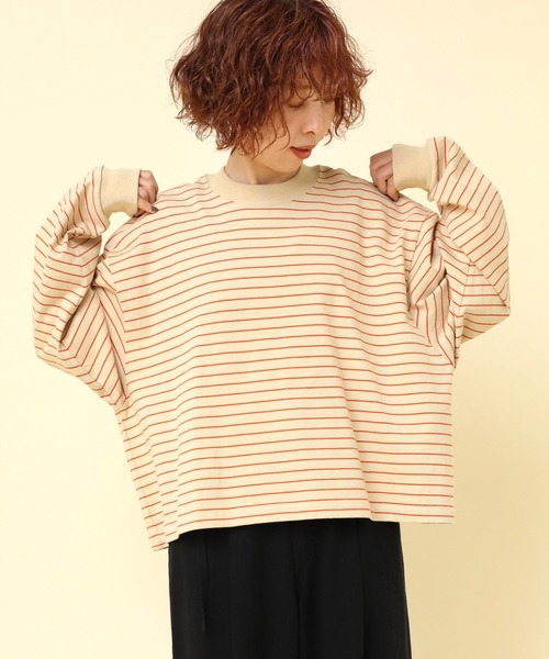 RNA-N（アールエヌエーエヌ） tシャツ M2379 ボーダーBIGロンT
