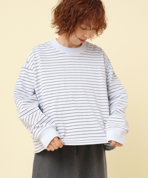 RNA ボーダーBIGロンT RNA-N（アールエヌエーエヌ） tシャツ M2379 ボーダーBIGロンT