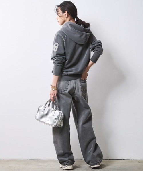 CHIC STYLE パーカー ロゴプリントパーカー 「大きいサイズ有