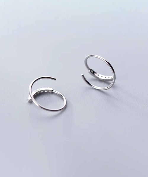 定価40350円 フープピアス silver925 刻印有り 4個セット Silver925 キャッチレスプレートフープピアス SVP164 | ピアス