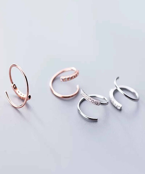 ALWAYS GOOD TIME フープ アレルギー対応 ピアス 「Silver925刻印入り