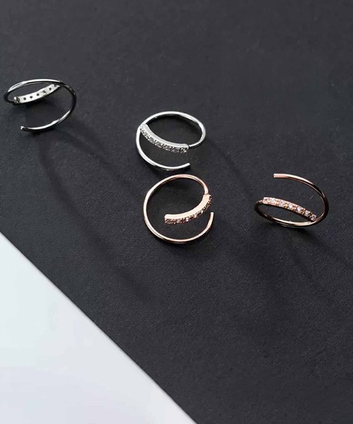 ALWAYS GOOD TIME フープ アレルギー対応 ピアス 「Silver925刻印入り