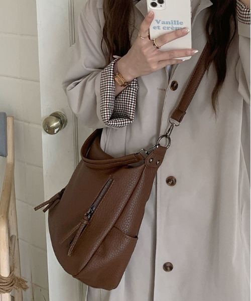 FREE STYLISTS ショルダーバッグ バッグ Y2K レトロ ダブル ファスナー