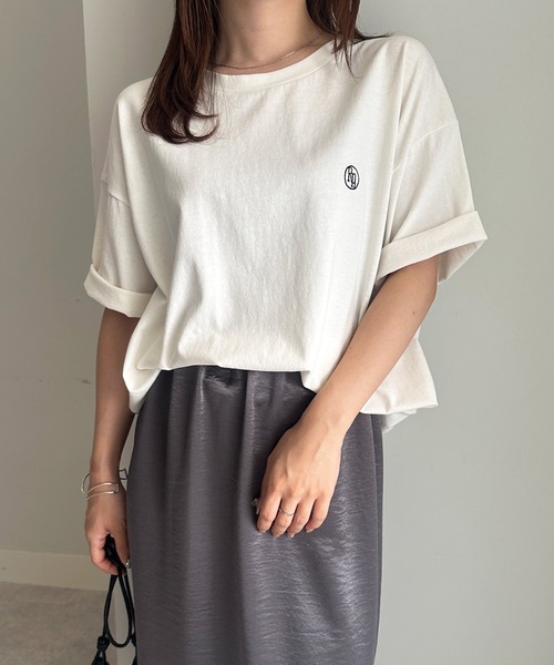 レオナール カットソー 半袖 リボン 刺繍 ロゴ ベージュ系 M ■ECT 楽天市場】レオナール（Tシャツ・カットソー｜トップス）：レディース