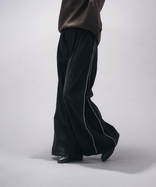 selle glant ジーンズ SIDE ZIP WIDE DENIM PANTS/サイドジップ