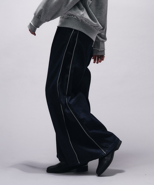 selle glant ジーンズ SIDE ZIP WIDE DENIM PANTS/サイドジップ