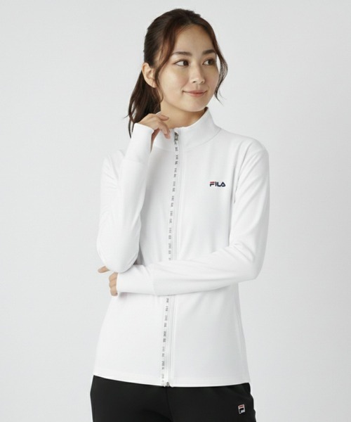 FILA（フィラ） ラッシュガード ロゴプリントジップラッシュガード