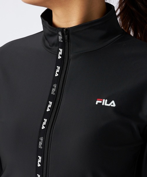 FILA（フィラ） ラッシュガード ロゴプリントジップラッシュガード