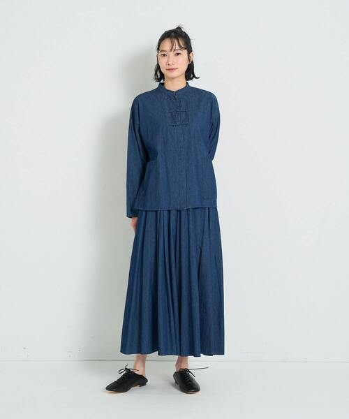 conges payes ADIEU TRISTESSE ブラウス シャツ チャイナボタン