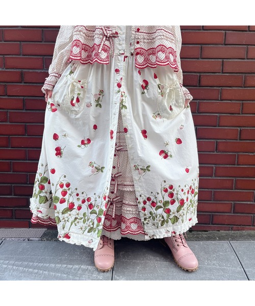 ピンクハウス　イチゴ柄　スカート ピンクハウス イチゴ柄 スカート PINK HOUSE スカート いちご