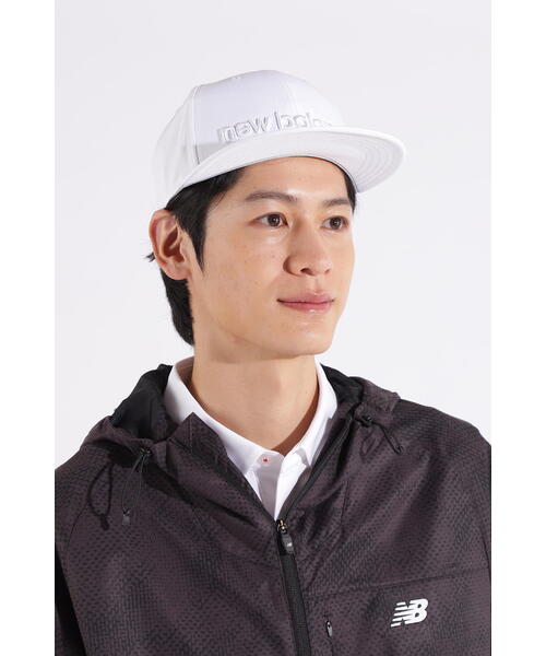 ニューバランス　ゴルフフラットキャップ帽子 New Balance Golf キャップ 帽子 「new balance golf」刺繍ロゴ