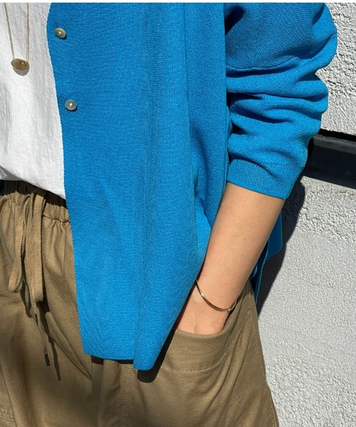 BEARDSLEY（ビアズリー） 7分袖ニットカーディガン FREE グレー