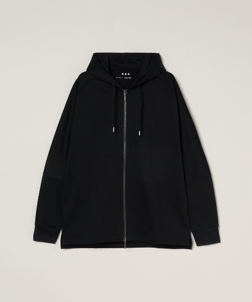 three dots（スリー ドッツ） パーカー セラミック テリージップアップ