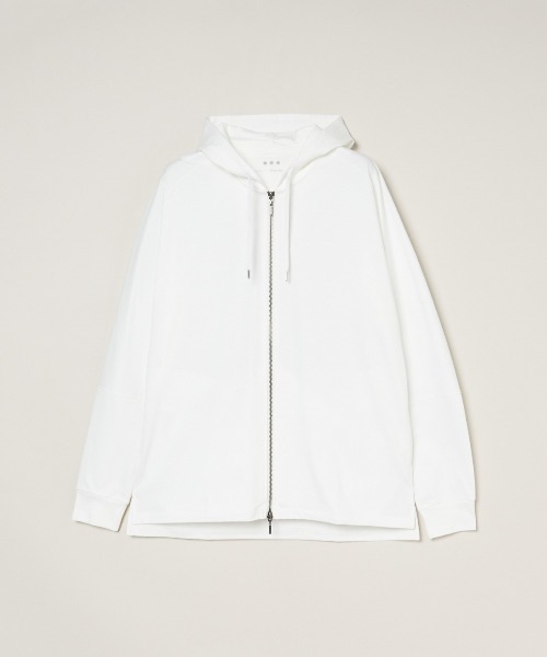 three dots（スリー ドッツ） パーカー セラミック テリージップアップ