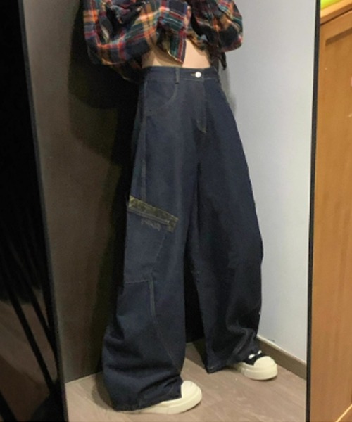 Theater code ジーンズ Leopard Pocket Buggy Pants/レオパード