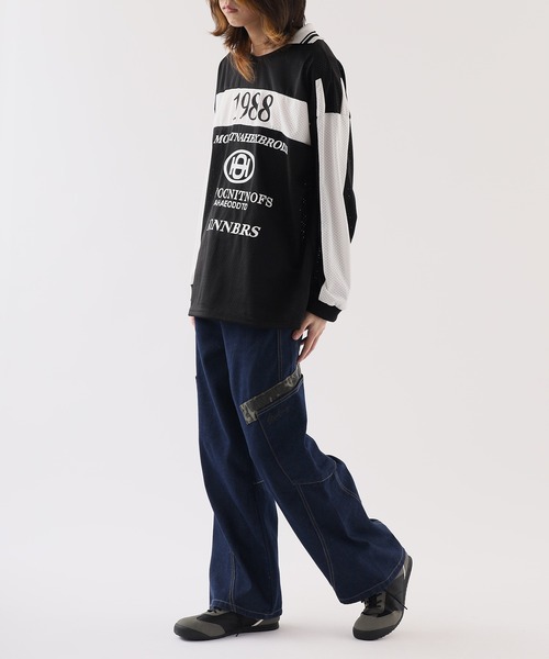 Theater code ジーンズ Leopard Pocket Buggy Pants/レオパード