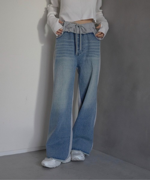 MINERTE スウェットパンツ ジャージ 「MINERTE」denim docking