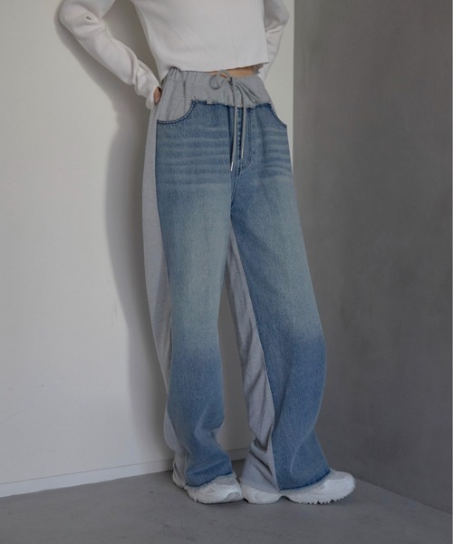 MINERTE スウェットパンツ ジャージ 「MINERTE」denim docking