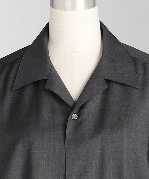 LOEFF シャツ 「LOEFF」トロピカルウール オープンカラー MEN'S