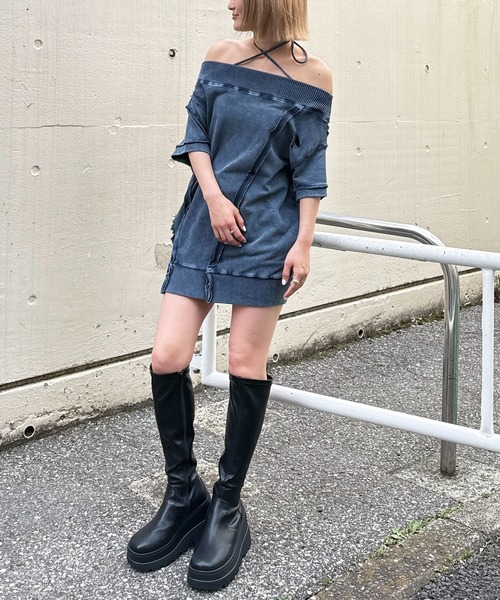 【新品未開封】スパイラルガール チョーカーピグメントオーバーチュニック スパイラルガール SPIRALGIRL チョーカーピグメントオーバー