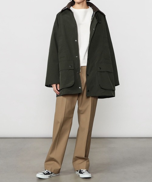 Barbour バブアー コート ショート ミリタリー レディース カーキM美品 Barbour（バブアー） ミリタリーコート 36 カーキ レディース