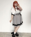ブラウス シャツ 夏 半袖 「大きいサイズ」ハ...の詳細画像1
