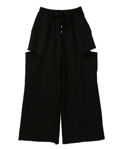 【新品未使用】COEL ダメージスウェットパンツ　ブラック COEL（コエル） スウェットパンツ ジャージ ダメージスウェットパンツ