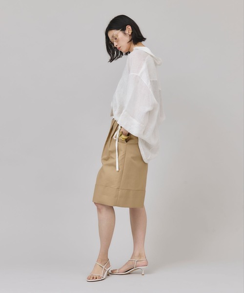 Curensology 25SS コットンニーレングスワイドパンツ Curensology｜コットンニーレングスワイドパンツ | Rakuten