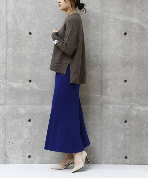 「Liesse」 ニットスカート FREE ブルー レディース_画像5