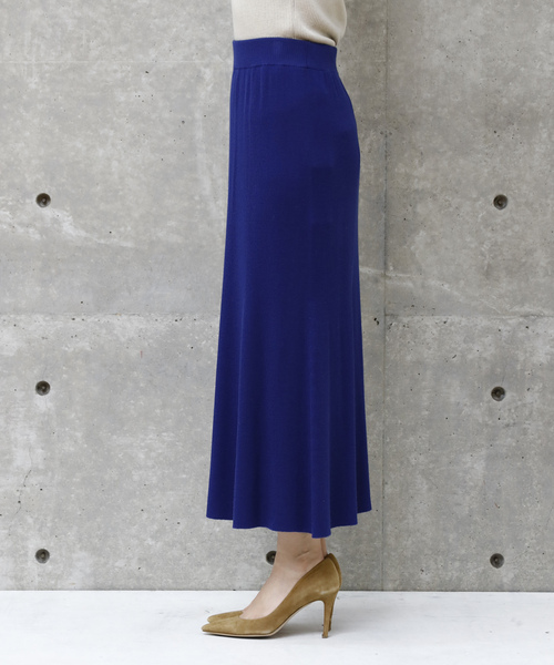 「Liesse」 ニットスカート FREE ブルー レディース_画像6