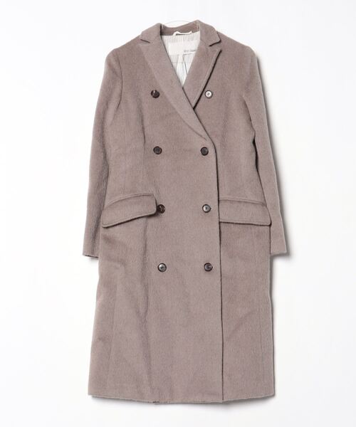 Whim Gazette ベージュ ロングコート FREEサイズ Whim Gazette(ウィム ガゼット)｜ロングトレンチコート/モカ の通販