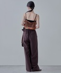 キャミソール ネップメッシュキャミビスチェ 夏服の詳細画像3