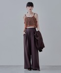 キャミソール ネップメッシュキャミビスチェ 夏服の詳細画像4