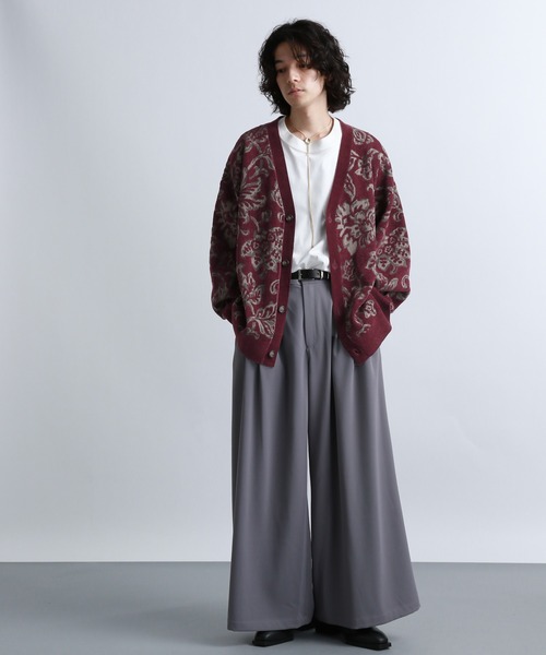 HARE（ハレ） ニットカーディガン SMALL グレー メンズ : ZOZOTOWN