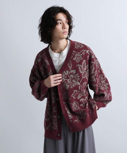 HARE（ハレ） ニットカーディガン SMALL グレー メンズ : ZOZOTOWN